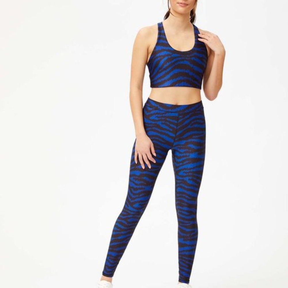 Terez Blue and Black Sports Bra